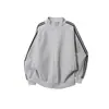 Nuevo Cardigan Chaqueta Otoño 2026 para Hombre con Parches de Tres Rayas y Patrón de Escamas de Dragón, Cuello Alto, Estilo Pareja, Tallas Grandes, Corte Holgado, Moderno