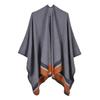 Cachecol Explosões Transfronteiriças Sparkface Moda Listrado na Borda Aumentar Xale Poncho de Ar Condicionado Feminino