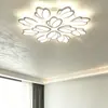 Luminária de teto em formato de flor para sala de estar, luz principal LED moderna minimalista para hall, iluminação de decoração para toda a casa