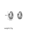 Brincos Geométricos de Aço Inoxidável Europeus e Americanos para Mulheres, Estilo Minimalista, Ear Cuffs de Luxo Versáteis da Moda, Atacado