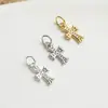 Diys925 Plata de Ley Cuervo Incrustado de Diamantes Colgante de Cruz Collar de Cristal Pulsera Estilo Ins Colgante Accesorios con Cuentas