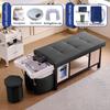 Lavabo Cerámico Cama para Lavar el Cabello Barbería Cama Completamente Horizontal Salón de Belleza Centro de Ocio Salón de Peluquería Salón de Peluquería Función Cama de Belleza para Celebridades de Internet