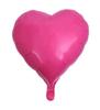 Red de globos de papel de aluminio color rojo vivo para decoración de escenas Tanabata propuesta confesión contigo globo de aluminio de 18 pulgadas con forma de corazón
