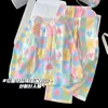 Pijama Dulce de Algodón Nube para Niñas, Nuevo Estilo Primavera/Otoño, Manga Larga, Cuello de Solapa, Se Puede Usar Afuera, Ropa de Casa de Dibujos Animados, Conjunto de Dos Piezas