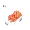 Espetos de comida de brinquedo simulados acessórios de churrasco de resina cola de creme materiais de artesanato DIY decorações miniaturas de casa de boneca