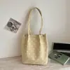 Bolsa de Tote de Pana con Lunares de Gran Capacidad para Mujer 2026 Nuevo Estilo Coreano de Moda Versátil Ins Bolsa de Tote para el Trabajo