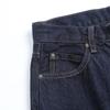 81000-24 principios de primavera nuevo estilo europeo y americano retro simple básico productos genuinos borde rojo jeans rectos de oreja roja