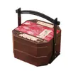 Caja de regalo de 12 piezas/8 piezas para el Festival de Medio Otoño, canasta de doble capa, adecuada para regalos de hotel y corporativos, estilo vintage, en stock, caja de pastel de luna vacía