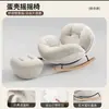 Sillón mecedor perezoso para uso doméstico, sillón mecedor de ocio para balcón, sillón sofá individual suave con cojín para sala de estar y dormitorio, sillón reclinable con reposapiés