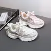 Zapatos para Niños al por Mayor Suela Ligera de Eva Blanco Puro Zapatos Deportivos para Niñas con Superficie de Cuero Transparente Zapatos para Correr para Niñas 1361