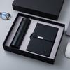 Caja de regalo de alta calidad para negocios, set de regalo de cuaderno, taza, cuaderno con patrón de lichi engrosado, regalo para celebración escolar