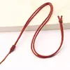 Cuerda de cordón con colgante de hebilla de malla de 2 mm jade con cuerda de cordón de colgante de jade bolsa de cristal cuerda de collar cuerda de cordón para colgante de joyería DIY