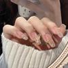 Dopamina Girl's French Style Gelo-permeável Estrela Amor Diamante Usar Armadura Removível Reutilizável Temperamento Brancura