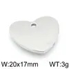 Colgante de Acero Inoxidable en Forma de Corazón Accesorios para Joyería DIY Corazón Hueco con Pedrería Combinación de Amor Collar Pulsera Dijes