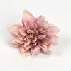Alta qualidade nova fúcsia tamanho 62 rosa cabeça de flor artificial material de flor para DIY adorno de cabeça tiara broche grampo