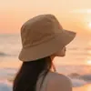 Chapéu de Pescador 100% Algodão para Mulheres, Proteção Solar para Primavera e Verão, Chapéu de Sol Pequeno Versátil que Valoriza o Rosto, Chapéu Balde para Estudantes de Montanhismo ao Ar Livre, Chapéu 100% Algodão