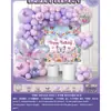 Conjunto de Balões de Aniversário Infantil para Crianças de 1 a 5 Anos, Suprimentos de Decoração para Cena de Festa, Conjunto Completo para Meninos e Meninas
