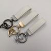 Llavero de metal sencillo para coche, con patrón imprimible, para hombre y mujer, colgante creativo, llavero, pequeño regalo colgante.