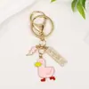 Colgante de Placa con Palabra de Bendición de Pato Lindo, Llavero de Aleación de Pato de Buena Suerte, Pequeño Regalo Creativo y Exquisito para Cada Examen