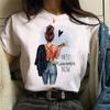 Camiseta nueva de moda para mujer, camiseta de manga corta, top informal de verano para mujer, cuello redondo, estilo Harajuku de los años 90 para chicas.