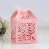 Caja de dulces hueca con diseño de corazón de Amazon azul real caja de embalaje de dulces para bodas fábrica en stock venta al por mayor
