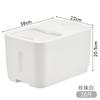 Cubo de Arroz Doméstico 20kg Grado Alimenticio Cubo de Arroz de Cocina con Tapa Almacenamiento a Prueba de Insectos Humedad Grano Sellado Cubo de Almacenamiento de Grano