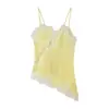Europa Transfronteriza INS Verano Nueva Moda Sexy Camisola Estilo Lencería con Ribete de Encaje