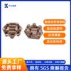 Fábrica de Bandejas de Papel de Dongguan Personaliza Bandeja Interior con Base Hexagonal, Empaque Interior de una Pieza Prensado en Seco de Pulpa y Papel Plástico