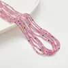 Granate natural de 2 mm, cristal rosa, turmalina, cuentas sueltas, cuentas pequeñas para pulsera, collar, aretes hechos a mano para DIY, accesorios y materiales