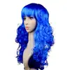 Pelucas de Moda Europeas y Americanas de Colores con Olas Grandes de Venta Caliente 2017, Accesorios de Maquillaje para Fiestas de Baile, Pelucas de Payaso, Cabello Rizado para Fiestas