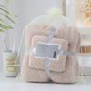 Toalla de baño a cuadros con diseño de piña de terciopelo coral de punto por urdimbre, toalla para madre e hijo, toalla de baño gruesa, absorbente, de secado rápido, entrega de una pieza