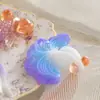 Resina de Cristal de Amapola DIY Pendientes de Pez Dorado Koi Colgante Llavero Paisajismo de Acuario Molde de Silicona para Koi