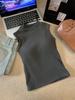 Chaleco elegante de moda sin mangas con cuello alto, ajustado, adelgazante, combina con todo, cálido y de color sólido para otoño e invierno.
