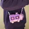 Garrafa de Água Popular para Crianças, Novo Modelo Urso Trem Boneca Copo com Canudo, Garrafa de Água Especial em Formato de Carro para Alunos do Jardim de Infância