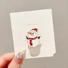 Broche de Peluche de Santa Claus Insignia Ambiente Festivo Accesorios a Juego Árbol de Navidad Muñeco de Nieve Pin Lindo