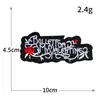 Patches de Letras Autoadesivos Sem Costura Tendência Emblemas Redondos Marca Registrada Carimbos de Computador Adesivos de Tecido Bordados Adesivos Decorativos para Roupas