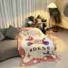 Manta linda de dibujos animados para niña, Manta de sofá, Manta para siesta en la oficina, Manta de felpa, Manta para todas las estaciones, Manta de ocio