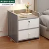 Mesa de cabeceira simples moderna pequena para quarto de casa pequeno armário armário de armazenamento quarto de aluguel com prateleira de cabeceira