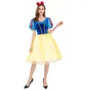 Exportar Disfraces de Halloween Vestido de Blancanieves Cosplay Adultos Niños Familia Vestido Disfraces para Actuación en Escenario