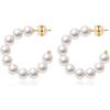 Venta Caliente en Amazon Pendientes de Perla para Mujer Pendientes Pequeños de Perla Pendientes Redondos de Perla