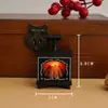 Superventas transfronterizo Lámpara de mini chimenea LED luz de noche para casa de muñecas Lámpara de llama DIY hecha a mano Adorno decorativo creativo