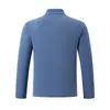 Camiseta Base de Terciopelo Alemán Doble Cara con Media Cremallera y Cuello Alto para Hombre, Otoño Invierno, Manga Larga, Deportiva, Casual, Ropa Interior, En Stock, Venta al por Mayor de Fábrica