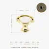 Manija de Armario Estilo Europeo, Lujo Dorado con Incrustaciones de Diamante, Manija de Puerta de Gabinete Minimalista Moderna, Manija Redonda para Cajón de Gabinete al por Mayor