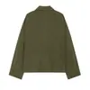 Moda femenina europea y americana transfronteriza AliExpress más vendido moderno casual holgado chaqueta aviador