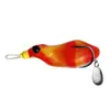Rã Trovão Modificada 13G Sapo Venenoso Slot de Sangria Superior Gancho Duplo com Folha de Ruído Material de Silicone Pesca Remota ao Ar Livre Isca para Peixe Preto