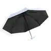 Paraguas Plegable de Vinilo Negro 50% de Descuento Mini Protector Solar Cápsula Paraguas de Sol para Mujer, Duradero y Exquisito, Paraguas de Bolsillo de Alta Estética