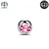 Titanio G23 Diamante Bola Repuesto Bola Piercing de Lengua Anillo de Ombligo Piercing de Ombligo Roscado Bola de Repuesto DIY Piercing Corporal Venta al por mayor