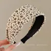 Diadema de Esponja Color Café Otoño Invierno para Mujer Estilo Coreano Uso Diario Versátil Diadema Alta para la Frente para Lavarse la Cara Atadura de Pelo Pinza para el Cabello