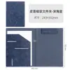 Carpeta de archivos A4 multifuncional para oficina, portapapeles para documentos, carpeta de almacenamiento de cuero, carpeta de ventas, libro de firmas, estilo de negocios