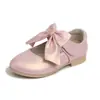 Zapatos para Niños de Comercio Exterior Estilo Primavera y Otoño 2026 Zapatos de Cuero para Niñas Zapatos Blancos con Lazo para Niños Mayores Zapatos de Princesa de Tacón Bajo